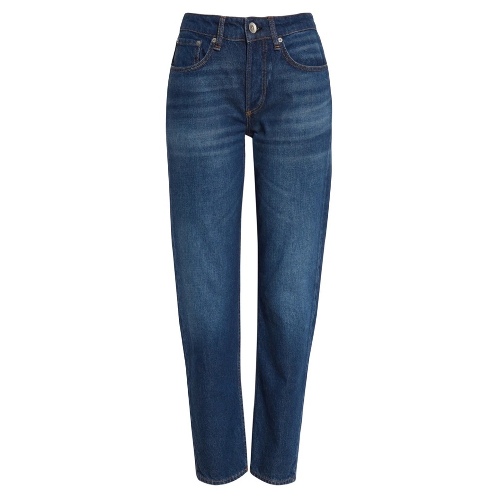 NWT Rag & Bone Rosa Mid-Rise Boyfriend Relaxed Fit Mid Indigo Jean - Jasper, 26